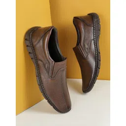 Mochi Men Perforations Leather Slip-On Sneakers