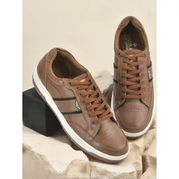 Woodland Men's Tan Casual Sneakers