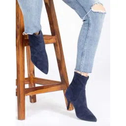 Saint G Women's Jemima Blue Stiletto Booties