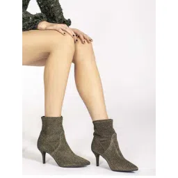 Saint G Women's Callista Gold Stiletto Booties