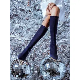 Saint G Women's Jemima Navy Stiletto Booties