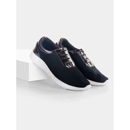 LA MARCA Men Woven Design Leather Sneakers