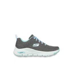 Skechers Women's ARCH FIT-COMFY WAVE Charcoal Casual Sneakers
