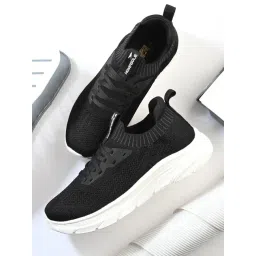 Hoversole Men's Bioknit Black & White Walking Shoes