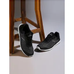 Furo by Red Chief Men's Black Walking Shoes