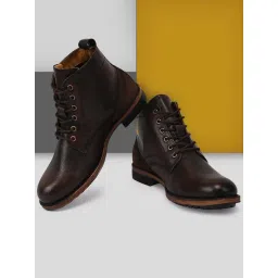 Teakwood Leathers Men's Brown Derby Boots