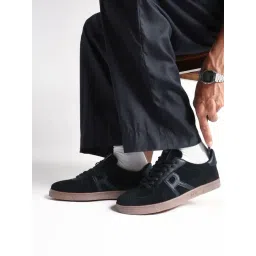 Rare Rabbit Men's GREG Black Sneakers