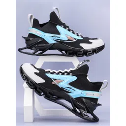 Atom Men Colourblocked Mesh Sneakers