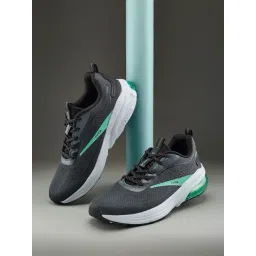 Campus Men's AIR CAPSULE PRO Grey & Black Running Shoes