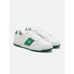 United Colors of Benetton Men Colourblocked Lace-Ups PU Sneakers