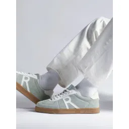 Rare Rabbit Men's GREG Green Sneakers