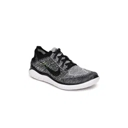 Nike Women Black & White Free RN Flyknit 2018 Running Shoes