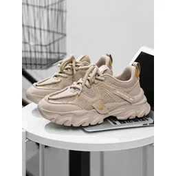 Layasa Men Woven Design Lace-Ups Sneakers