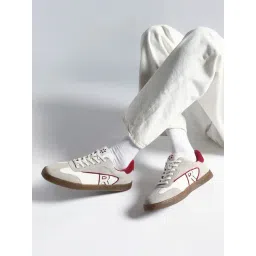 Rare Rabbit Men's ZOOP Maroon Sneakers