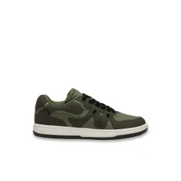 The Souled Store Men's Olive Casual Sneakers