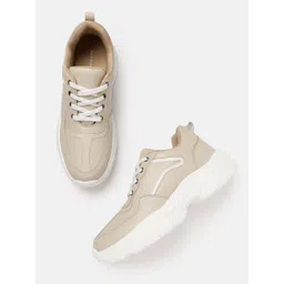 Mast & Harbour Women Textured Everyday Sneakers