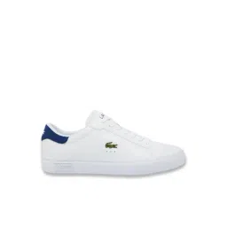 Lacoste Men's Powercourt Logo Tongue White Casual Sneakers