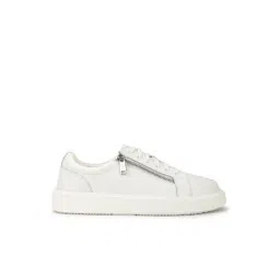 Guess Men's White Textured Casual Sneakers