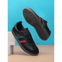 adeboy Men Round Toe Lace-Up Casual Sneakers