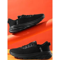 Cantabil Men Mesh Lace-Up Self Design Running Shoes