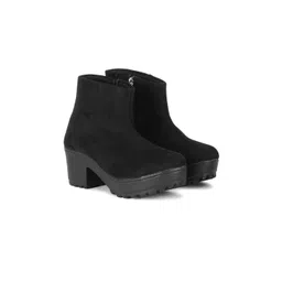 Commander Shoes Women Casual Block-Heeled Winter Boots