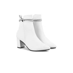 SHUZ TOUCH Women Embelished Block Heel Regular Boots