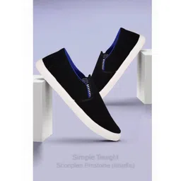HOTSTYLE Men Black Canvas Sports Shoes