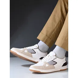 Roadster Men Colourblocked PU Sneakers