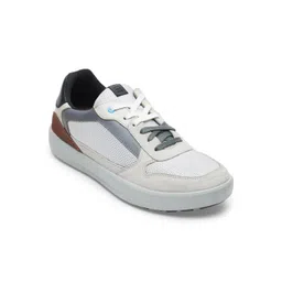 ERGON Men Colourblocked Leather Sneakers