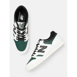 New Balance Men Colourblocked Leather Sneakers