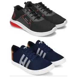 Free Kicks Men Multicoloured Mesh Marking Running Sports Shoes