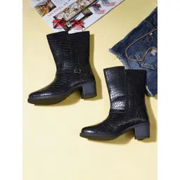 CLOG LONDON Women Textured Casual Winter Boots