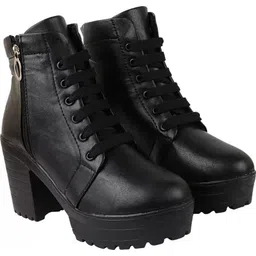 Women's Boots|Faux Leather, Trendy, Comfortable,Lace-Up & Zipper Boots for Women Boots For Women