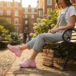 Women's Trendy Latest Stylish High Quality Running Sports Shoes High Tops For Women