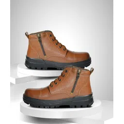 Leather Police Zip Boot for Men (TSF Original) Boots For Men