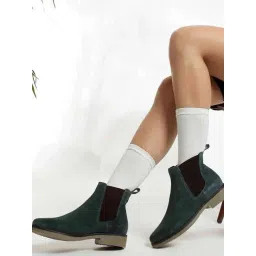 ViviBlu Women's Teal Chlesea Boots