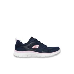 Skechers Women's FLEX APPEAL 4.0-ACTIVE FLOW Navy Lace Up Casual Sneakers