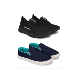 Spotwalk Men Set of 2 Slip-On Marking Running Shoes