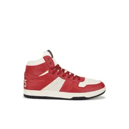 United Colors of Benetton Men's Red Ankle Height Sneakers