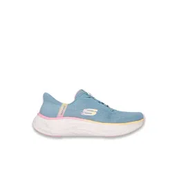 Skechers Women's SKECH CLOUD-PERFECTLY PLUSH Slate Blue SLIP INS Casual Sneakers