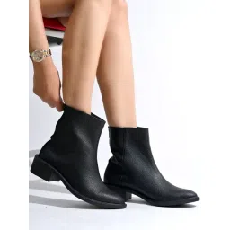 Hvnly by Shoetopia Women's Black Casual Boots