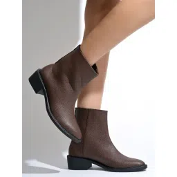 Hvnly by Shoetopia Women's Brown Casual Boots