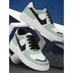 Antox Green Synthetic Casual Shoes