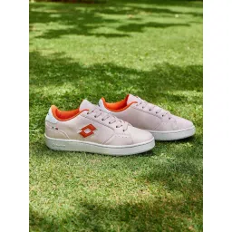 Lotto Women's Autograph Urbano Gray, Orange Metallic & White Sneakers