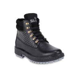 Shences Black Derby Boots