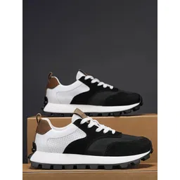 LABBIN Men Colourblocked PU Sneakers