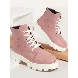 Fausto Women's Peach Derby Boots