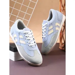 Roadster Men Casual Blue PU Sneakers