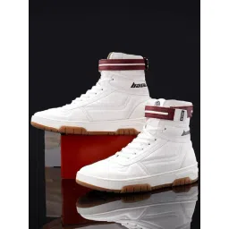 Bacca Bucci Men's SWAGGER Snow White Ankle High Sneakers