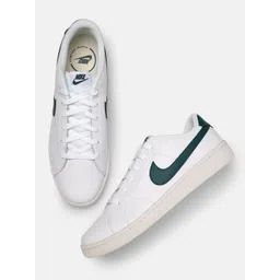 Nike Men White Solid COURT ROYALE 2 Leather Sneakers